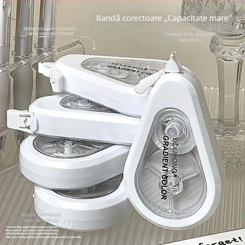 Bandă corectoare minimalistă nouă, design elegant, capacitate mare, aplicație lină, pentru elevi, set de 5 bucăți