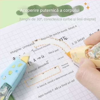 Polex Sweet Time bandă corectoare – ediție limitată, capacitate mare, miez înlocuibil, design cu fructe drăguțe