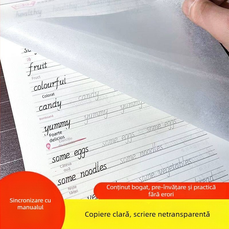 Caiet de practică pentru scriere pentru clasele 1–9, ambele semestre, caligrafie cu penă dură
