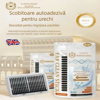 Bețișor lipicios de curățare a urechilor, sigur pentru copii, de unică folosință