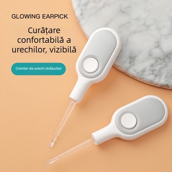 World Life Lingură de urechi luminoasă cu vârf din silicon pentru copii