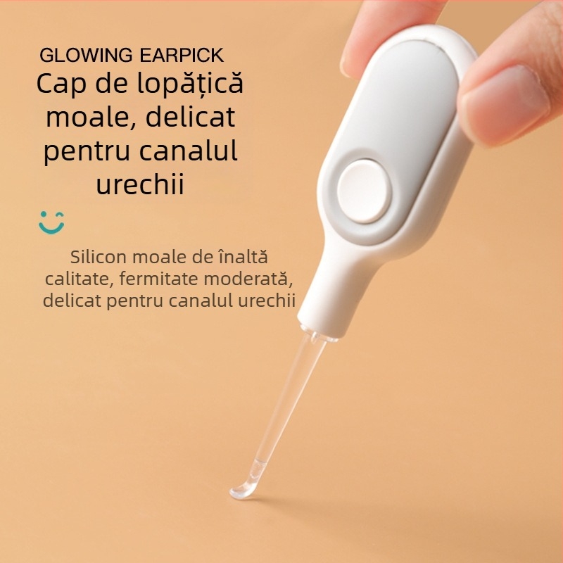 World Life Lingură de urechi luminoasă cu vârf din silicon pentru copii