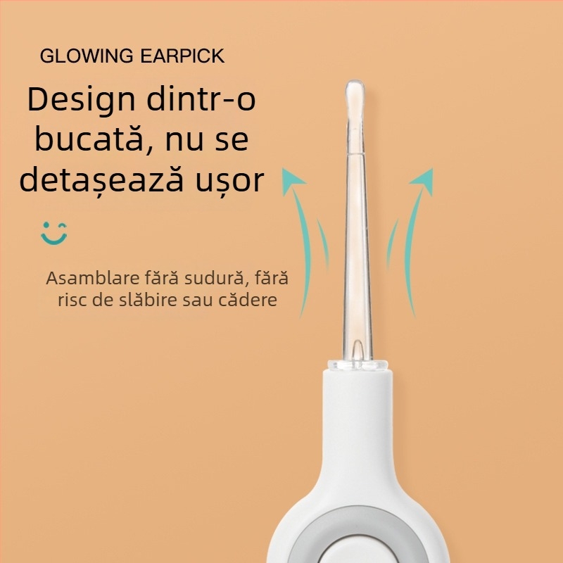 World Life Lingură de urechi luminoasă cu vârf din silicon pentru copii