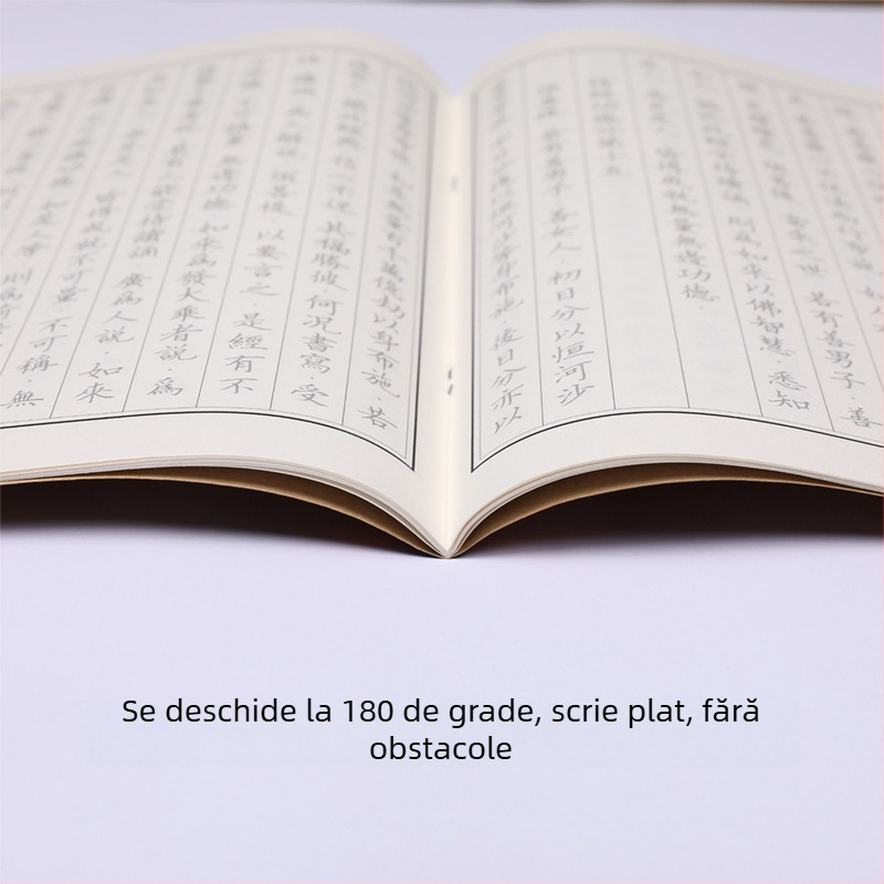 Colecția Sutra Vieții Infinite: Caiet de exerciții pentru scriere, copiere în stil tradițional vertical, pagini de trasare