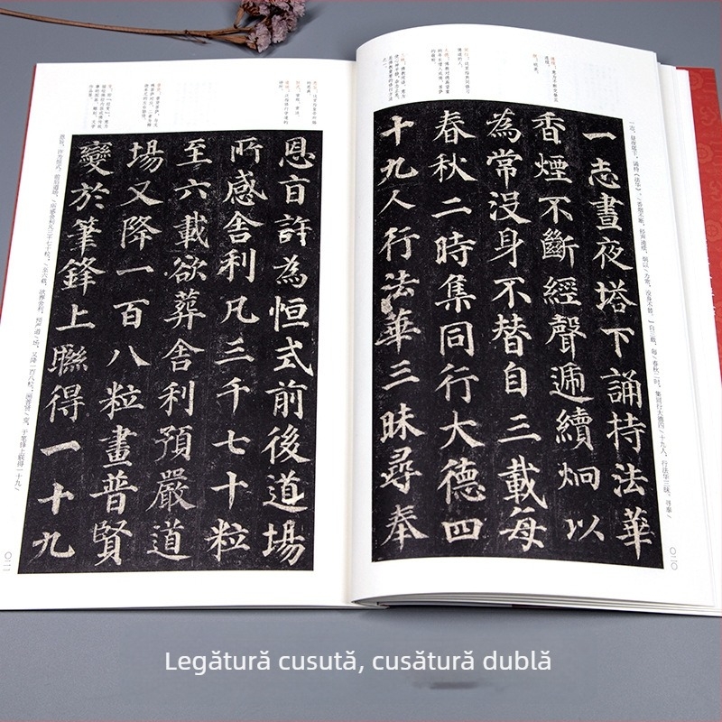 Colecție clasică completă: Caiet de caligrafie Yan Zhenqing — Duobao Pagoda Stele, originale inscripții din dinastiile chineze, Scriere cu caractere regulare
