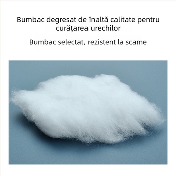 Bețișoare de urechi din bumbac, pentru igienă urechilor, cu alcool dezinfectant, pachet de 20 g