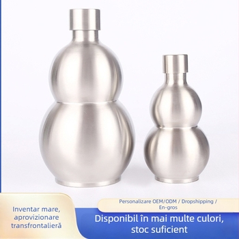 Flacon de vin din oțel inoxidabil, în formă de dovleac, cu un singur strat, 304 oțel inoxidabil, design minimalist