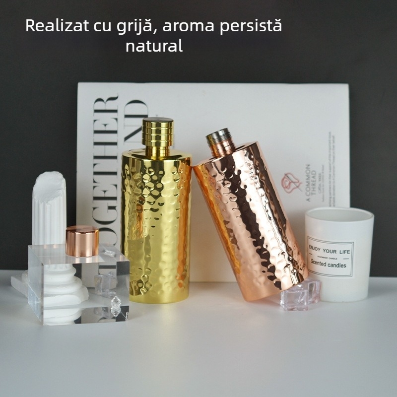 Nou flacon din oțel inoxidabil 304, cilindru gros, portabil pentru exterior, 500 ml