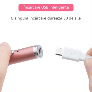 Set USB reîncărcabil pentru curățarea urechilor cu lingură de urechi iluminată și clește pentru cerumen, instrument vizual de igienă a urechilor