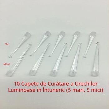 Capul luminos pentru lingurița urechii, cu interfață filetata