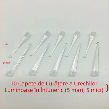Capul luminos pentru lingurița urechii, cu interfață filetata
