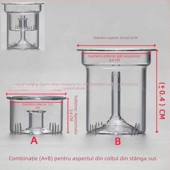 Ceainic cu mâner ridicător, a patra generație — vas interior integrat pentru aburire și fierbere, vase interne pentru aburire și fierberea ceaiului, accesorii pentru filtre de ceai pentru uz casnic