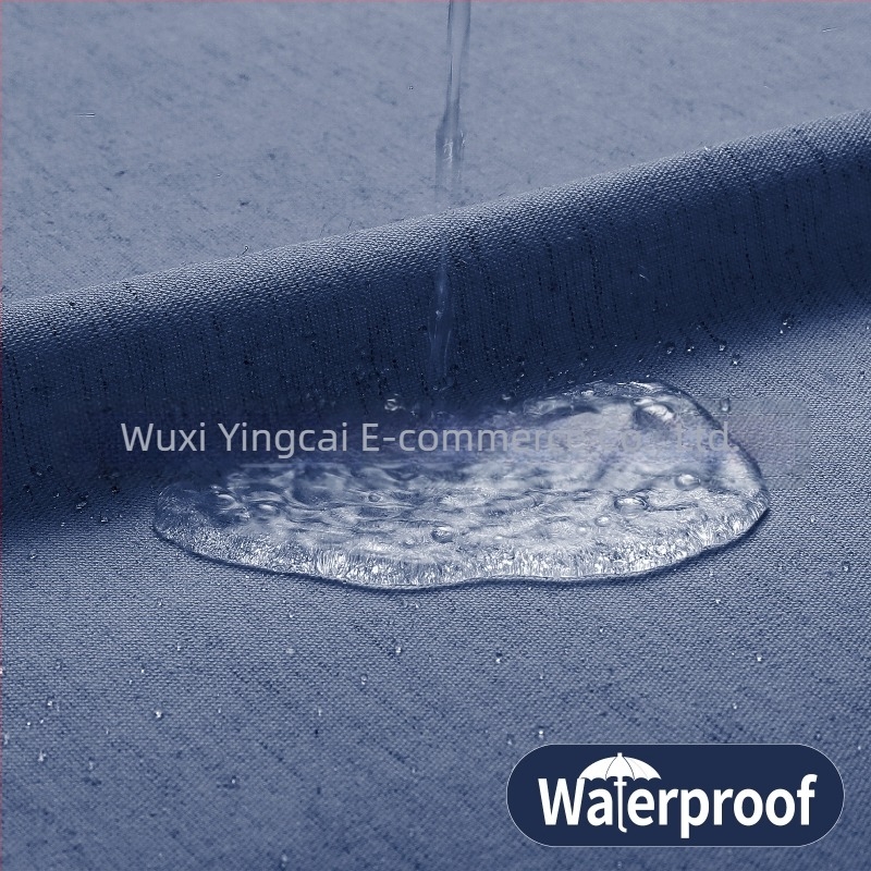 Perdea de duș în stil nordic, amestec poliester-lin, lux ușor, perdea despărțitoare pentru baie, perdea de baie pentru fereastră, cu margine ondulată