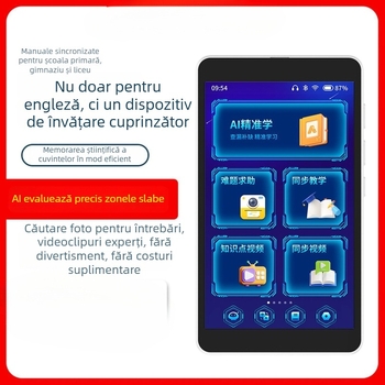 Dispozitiv AI de buzunar pentru învățarea limbii engleze, a cincea generație, cu funcție de repetare și redare audio pentru ascultare, tabletă pentru elevi