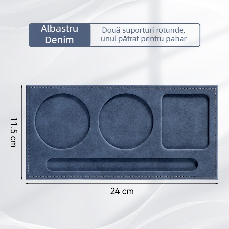 Mapă din piele A4 cu logo personalizat pentru conferințe, bloc de notițe și suport pentru pahar