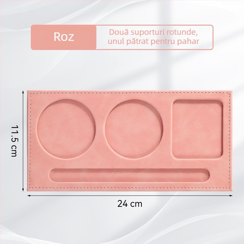 Mapă din piele A4 cu logo personalizat pentru conferințe, bloc de notițe și suport pentru pahar