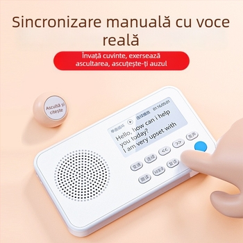 Famous School Hall dispozitiv de învățare a limbii engleze pentru ascultare, sincronizat cu manualele, MP3 înregistrator portabil și player, model K15