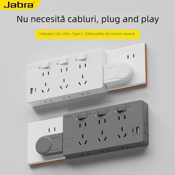 Convertor priză de perete USB cu mai multe prize, prelungitor multifuncțional