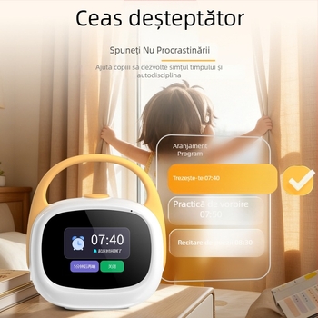 Time Treasure ceas inteligent pentru copii cu AI – trezire și învățare interactivă