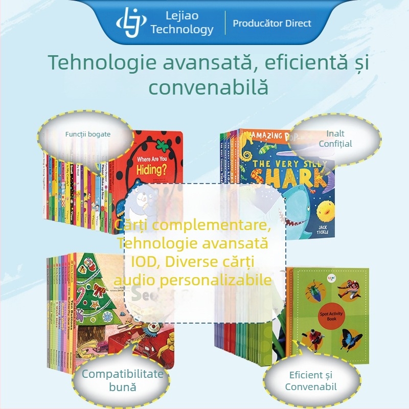 Creion de citire pentru educație timpurie, pentru copii 0-8 ani, cu funcții de citire, repetare, înregistrare și descărcare