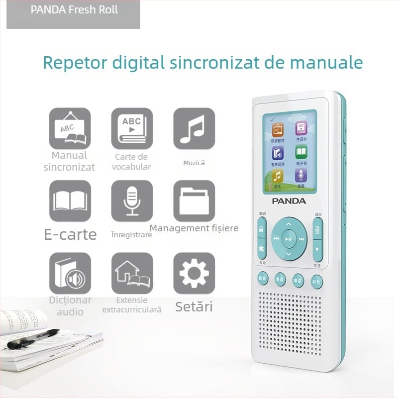 Panda dispozitiv de învățare a limbii engleze cu MP3 player și înregistrator, model F391