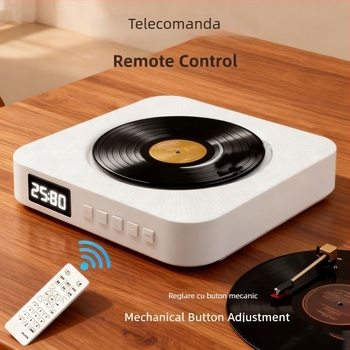 CD player cu carcasă transparentă, personalizat, cu sunet stereo, dispozitiv de repetare a limbii engleze pentru elevi
