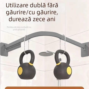 Paravan de duș curbat, pliabil, cu ventuze gri, pentru baie, anti-mucegai, uscare rapidă
