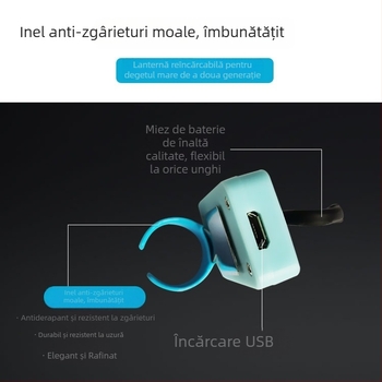 Lumină reîncărcabilă pentru deget, instrument profesional pentru curățarea urechilor cu iluminare LED