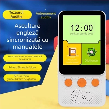 Dispozitiv portabil de învățare a limbii engleze pentru repetare: ascultare vocabular și exerciții pentru elevi de la gimnaziu la liceu