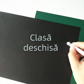 Tabla magnetică de învățare cu suprafață verde moale, etichetă magnetică pentru frigider, tăiabilă, pentru profesori