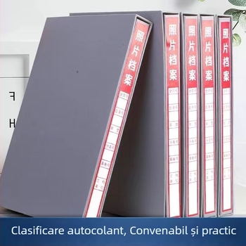 Album foto arhiv gri pentru dimensiuni de 5, 6, 7 și 9 inch – cutie de inginerie pentru stocare CD, standard național