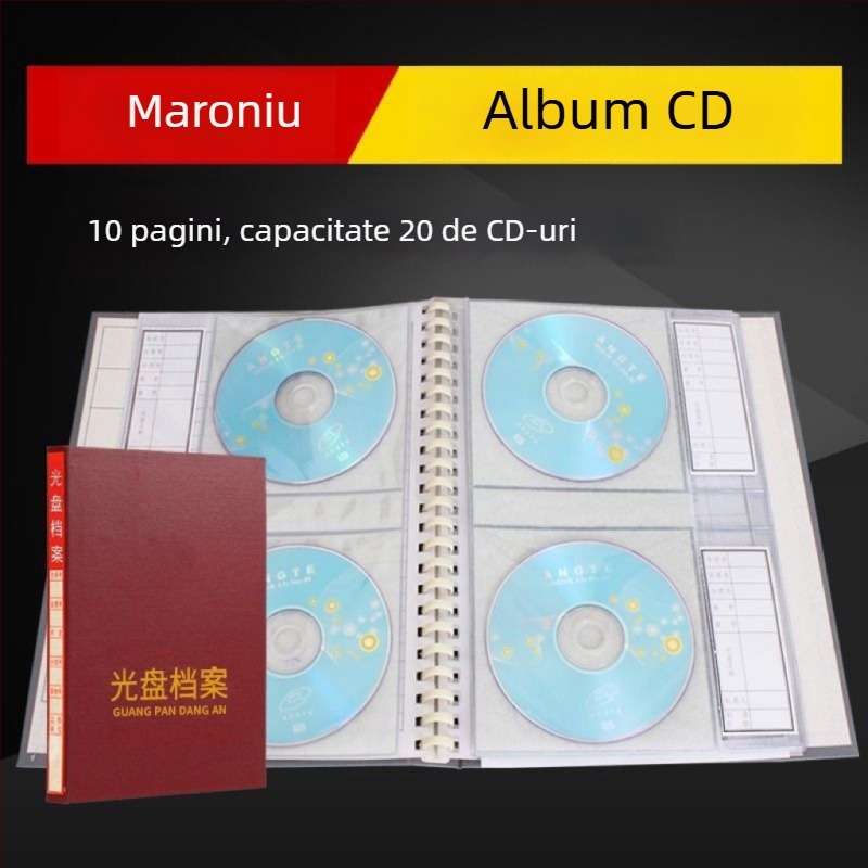 Album foto arhiv gri pentru dimensiuni de 5, 6, 7 și 9 inch – cutie de inginerie pentru stocare CD, standard național