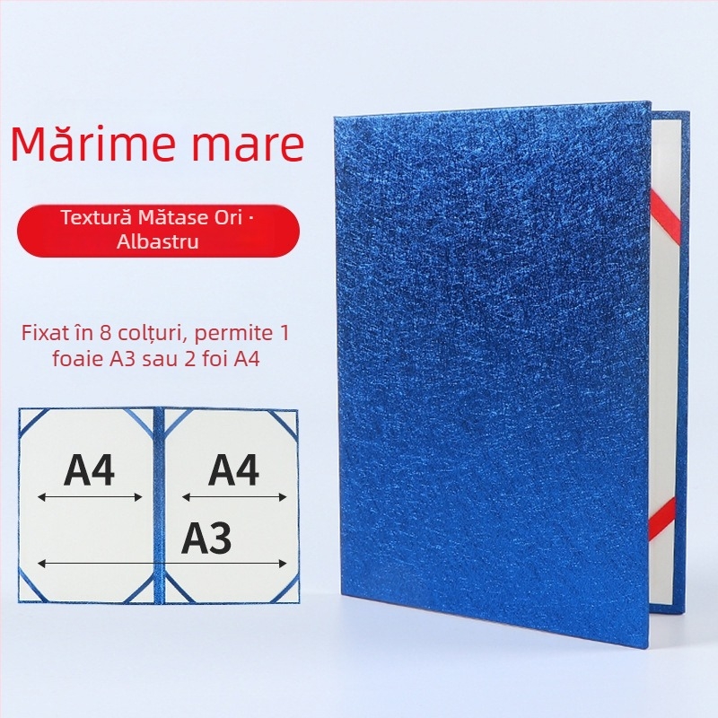 Copertă pentru carte de lectură A3/A4 cu suport pentru discurs și dosar gol de poezie – dosar multipagină