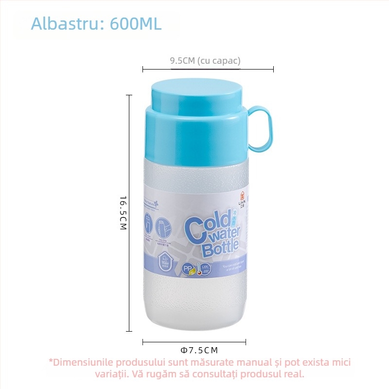 Sticlă de apă din plastic pentru copii – vară, anti-scurgeri, rezistentă la căderi, portabilă, pentru copii și elevi