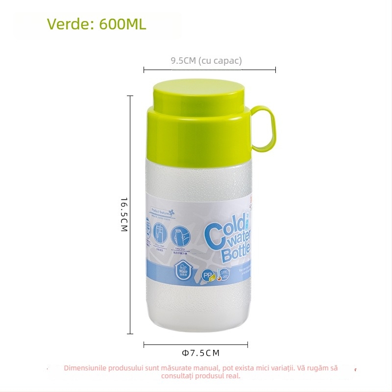 Sticlă de apă din plastic pentru copii – vară, anti-scurgeri, rezistentă la căderi, portabilă, pentru copii și elevi
