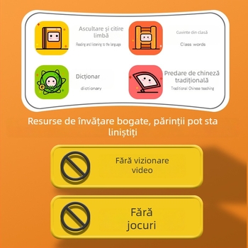 Dispozitiv portabil de învățare a limbilor cu translator, practică orală și auditivă, bibliotecă vastă de materiale didactice și funcție de repetare