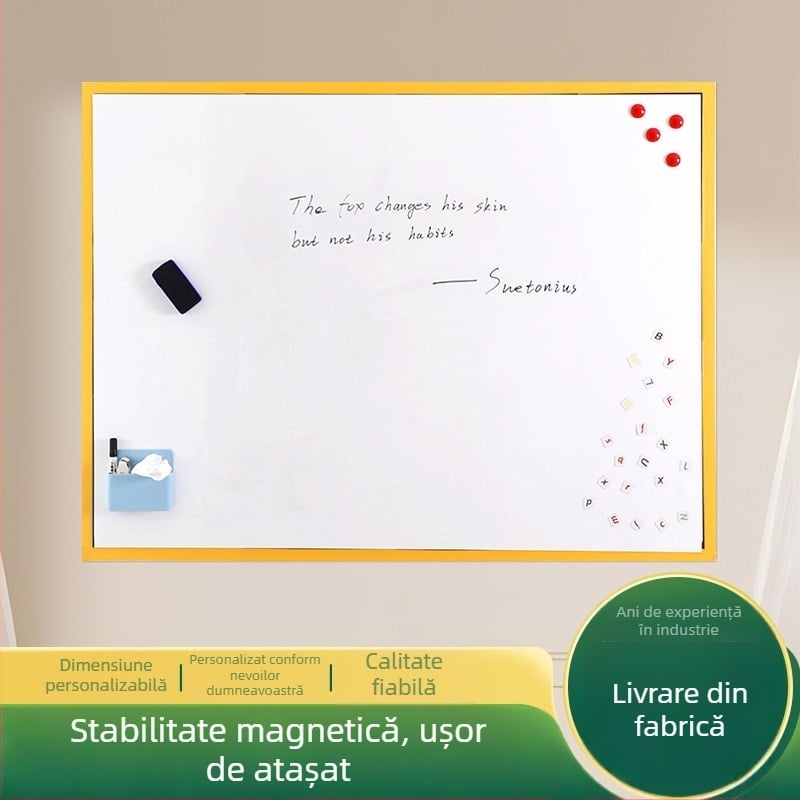 Tablă albă moale pentru perete, cu atașare magnetică, tablă de scriere pentru acasă, mare dimensiune