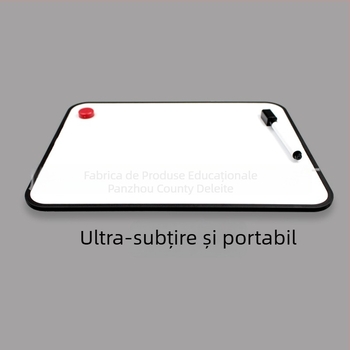 Tablă albă magnetică, reversibilă, pentru copii, suport de birou pentru scriere și notițe