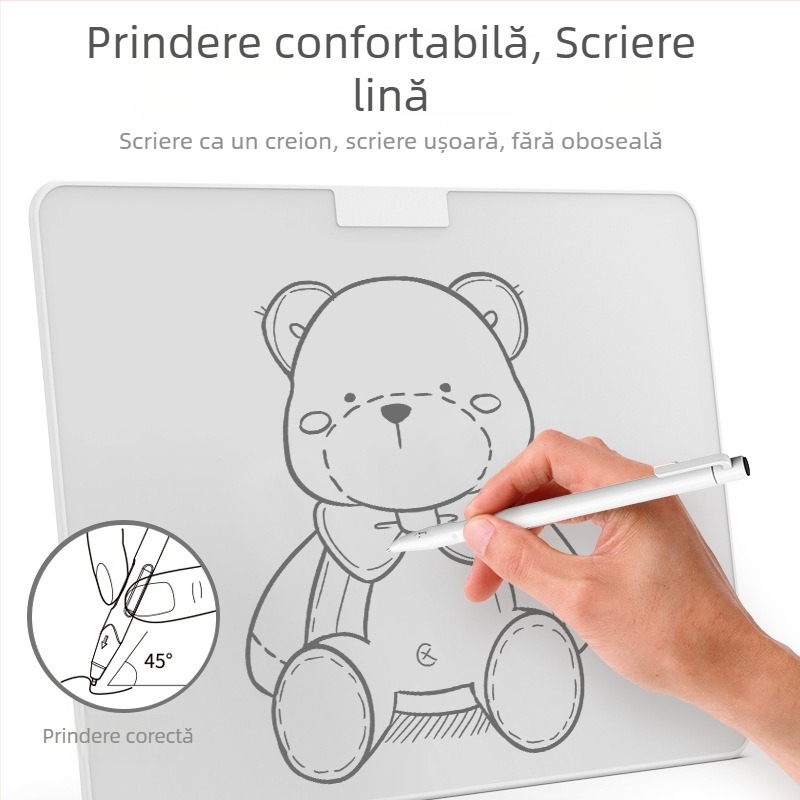 tablă magnetică albă de 12/15 inci cu ștergere parțială pentru copii
