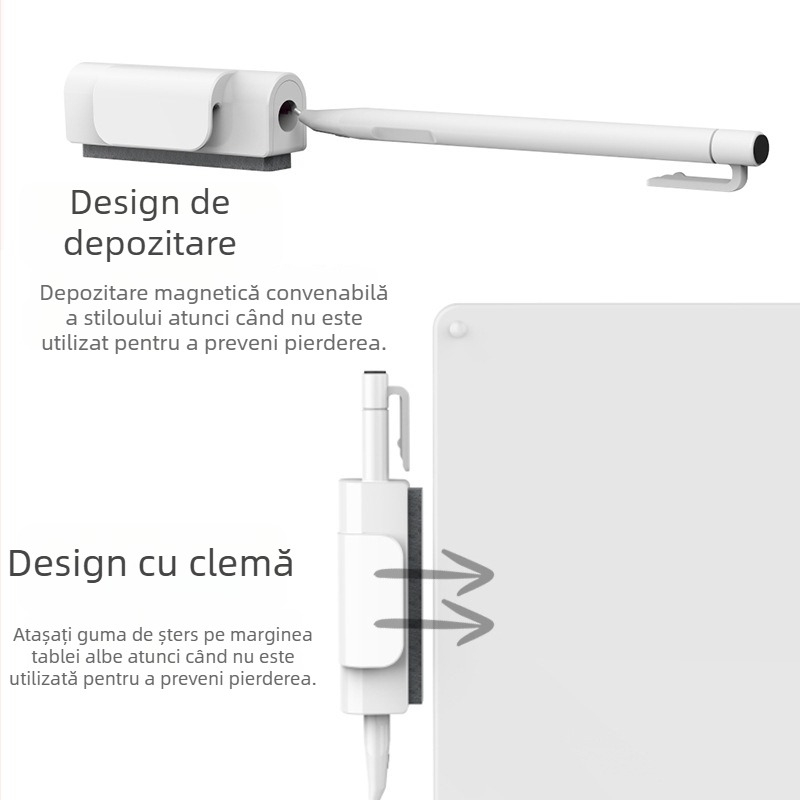 tablă magnetică albă de 12/15 inci cu ștergere parțială pentru copii