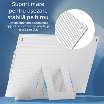 Tablă de învățare desktop de 24 inch pentru acasă și clasă, mare tablă neagră pentru scriere și tablă LCD pentru scriere