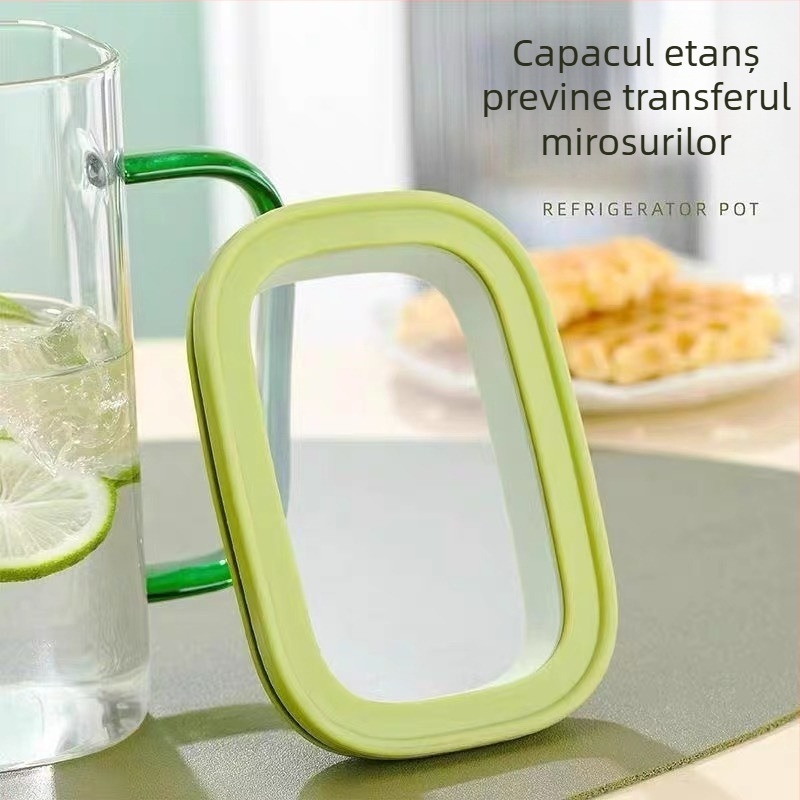 Set de apă din sticlă borosilicat de înaltă calitate, capacitate mare, rezistent la temperaturi ridicate, ceainic și ceașcă pentru ceai și apă rece