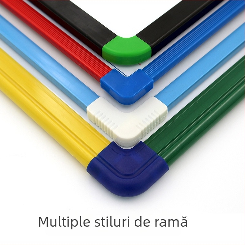 Tablă albă portabilă, personalizată, magnetică, cu două fețe, pentru copii, instrument didactic și carnet de notițe