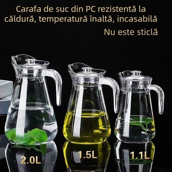 Recipient din acril pentru bere și băuturi spirtoase, cu gură în formă de cioc de rață, pentru apă rece, rezistent la temperaturi înalte și la căderi