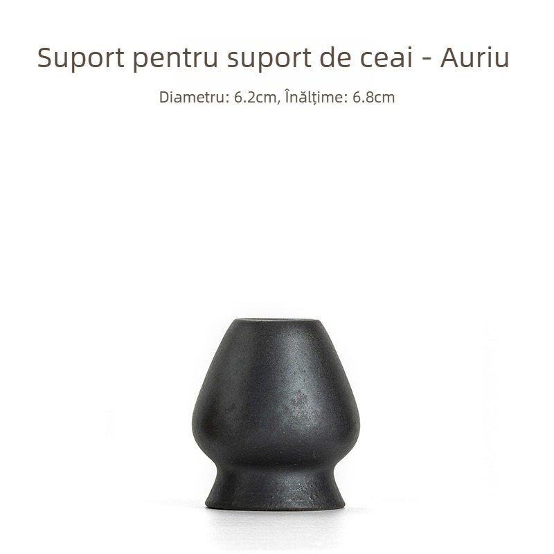 Stil japonez nou: bol de matcha lucrat manual, ceramic pentru ceremonia ceaiului, inspirat din Dinastia Song