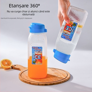 Sticlă de băuturi din plastic, capacitate mare 900 ml, pentru uz casnic, apă rece, pahar de suc, 1,2 L