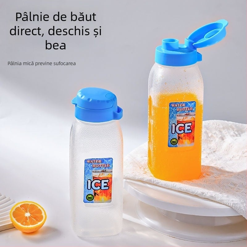 Sticlă de băuturi din plastic, capacitate mare 900 ml, pentru uz casnic, apă rece, pahar de suc, 1,2 L