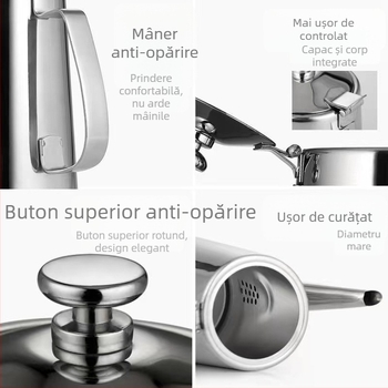 Carafă din oțel inoxidabil pentru apă rece, cu textură ciocănită, capacitate 1,5 L/2 L, pentru restaurant, bar și hotel