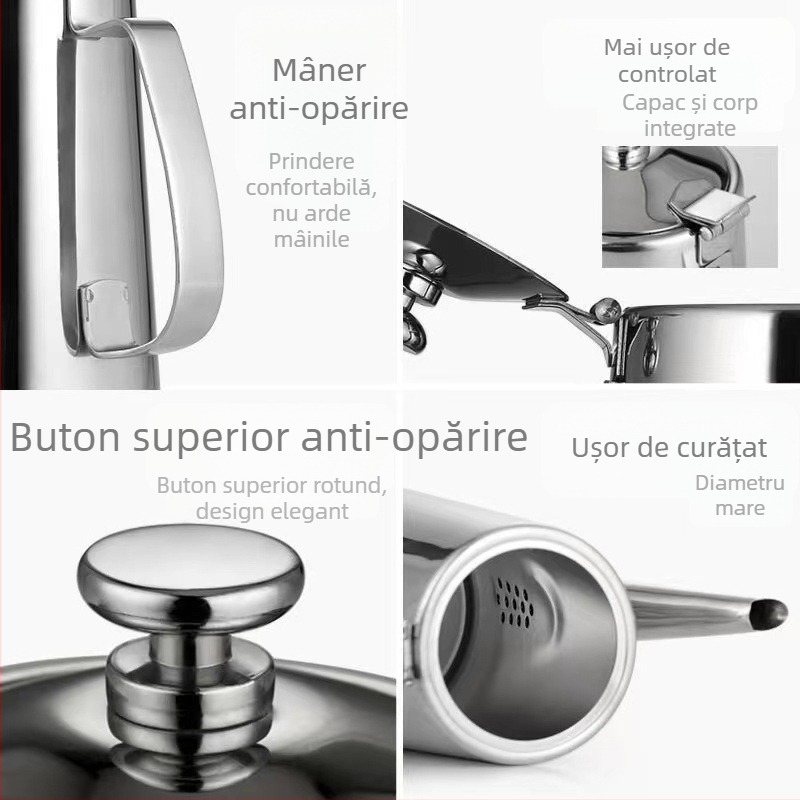 Carafă din oțel inoxidabil pentru apă rece, cu textură ciocănită, capacitate 1,5 L/2 L, pentru restaurant, bar și hotel