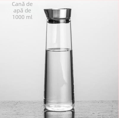 Ceainic de apă rece din sticlă borosilikată, capacitate mare, transparent